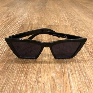 Blackout Square Cat Eye Statement Sunglasses